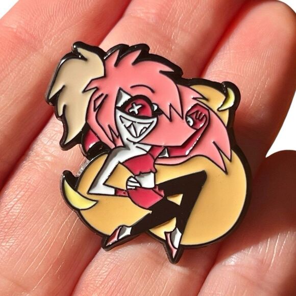 Hazbin Hotel Cherry Bomb Enamel Pin - Picture 1 of 8